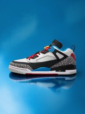 Jordan Spizike Low SE - M11/W12.5 - Grey/Surf Blue/Dark Shadow/Varsity Maize
